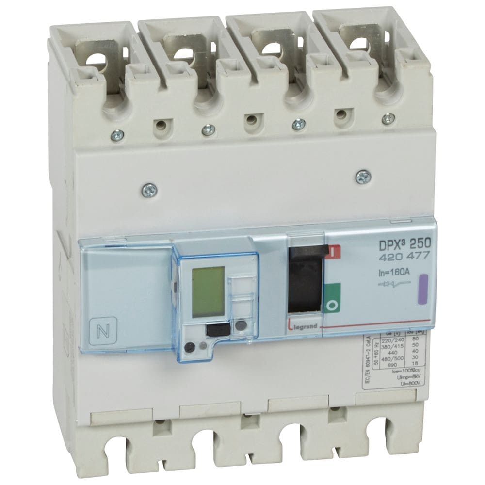 Legrand - Disjoncteur électronique avec unité de mesure DPX3250 Icu 50kA 400V~ - 4P - 160A