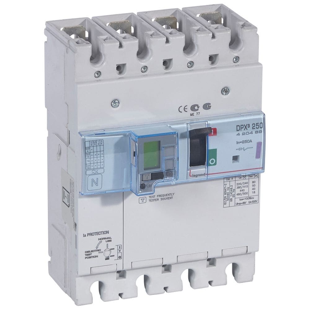 Legrand - Disjoncteur électronique diff - unité de mesure DPX3250 Icu 50kA 400V~ - 4P 250A