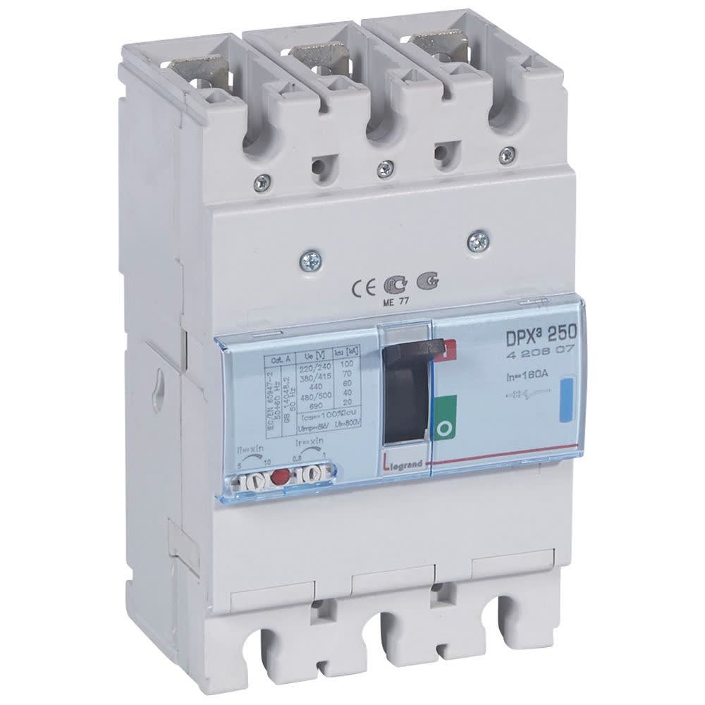 Legrand - Disjoncteur magnétothermique DPX3250 pouvoir de coupure 70kA 400V~ - 3P - 160A