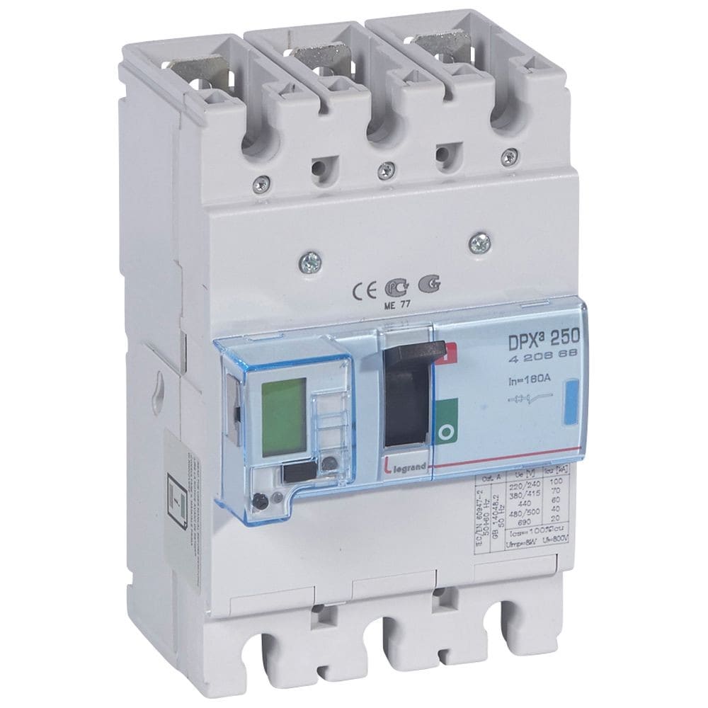 Legrand - Disjoncteur électronique avec unité de mesure DPX3250 Icu 70kA 400V~ - 3P - 160A