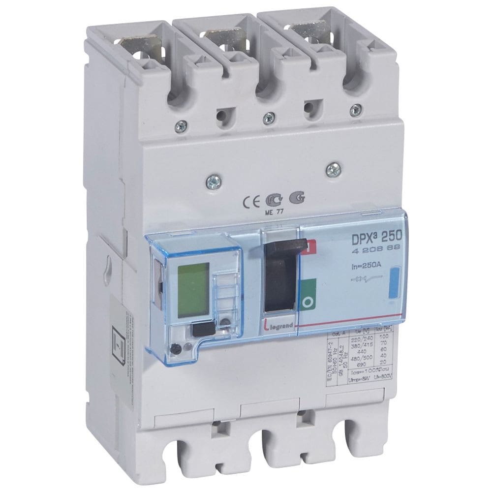 Legrand - Disjoncteur électronique avec unité de mesure DPX3250 Icu 70kA 400V~ - 3P - 250A
