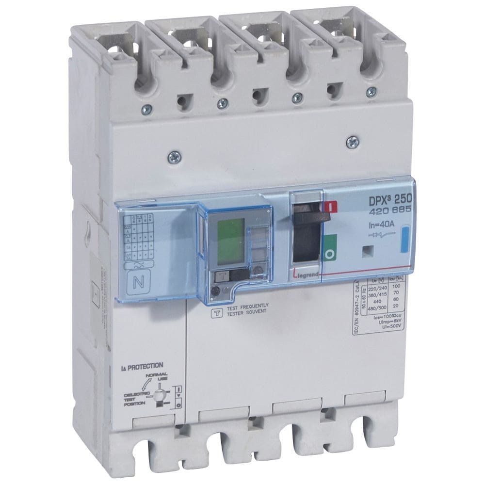 Legrand - Disjoncteur électronique diff - unité de mesure DPX3250 Icu 70kA 400V~ - 4P 40A