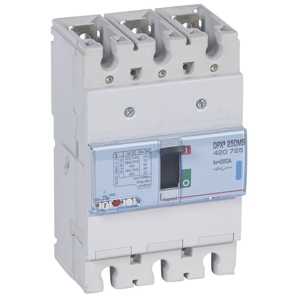 Legrand - Disjoncteur magnétique réglable seul DPX3250 - 70kA 400V~ - 3P - 250A