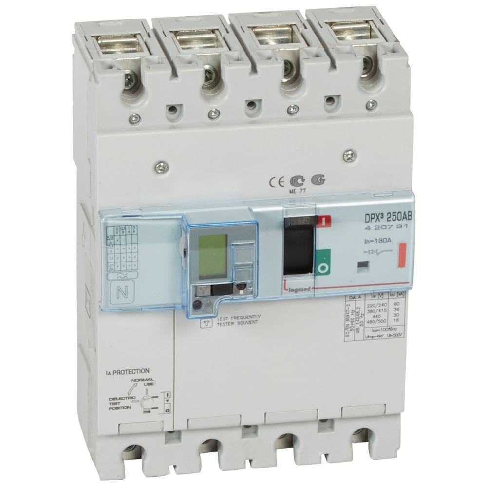 Legrand - Disjoncteur de branchement version Enedis DPX3250AB différentiel 130A 4P