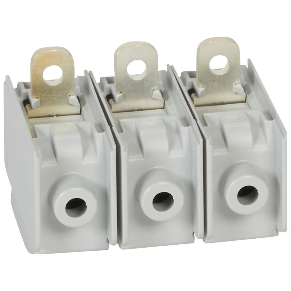 Legrand - Jeu de 3 bornes à cage grande capacité pour DPX3160 magnétothermique