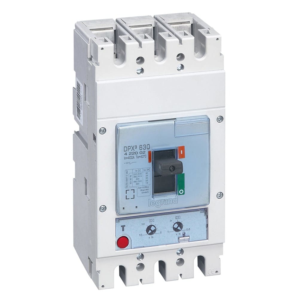 Legrand - Disjoncteur magnétothermique DPX3630 pouvoir de coupure 36kA 400V~ - 3P - 400A