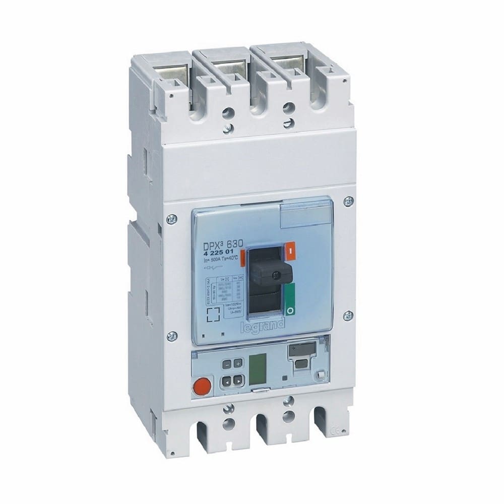 Legrand - Disjoncteur électronique S1 DPX3630 pouvoir de coupure 36kA 400V~ - 3P - 500A