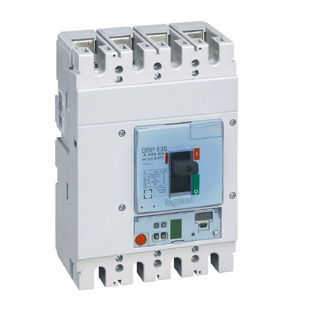 Legrand - Disjoncteur électronique S1 DPX3630 pouvoir de coupure 36kA 400V~ - 4P - 250A