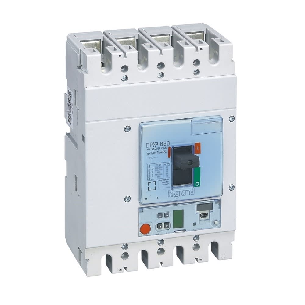 Legrand - Disjoncteur électronique S1 DPX3630 pouvoir de coupure 36kA 400V~ - 4P - 320A