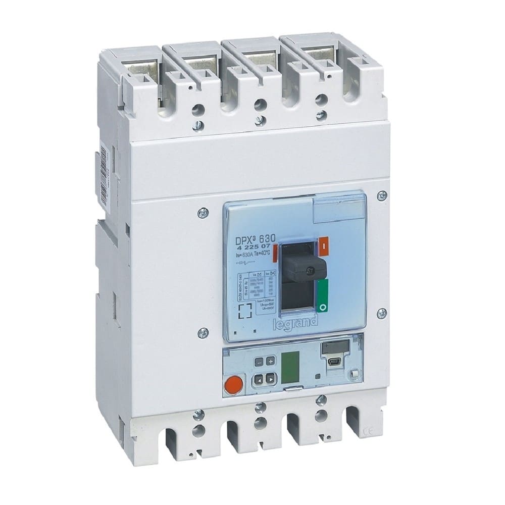 Legrand - Disjoncteur électronique S1 DPX3630 pouvoir de coupure 36kA 400V~ - 4P - 630A