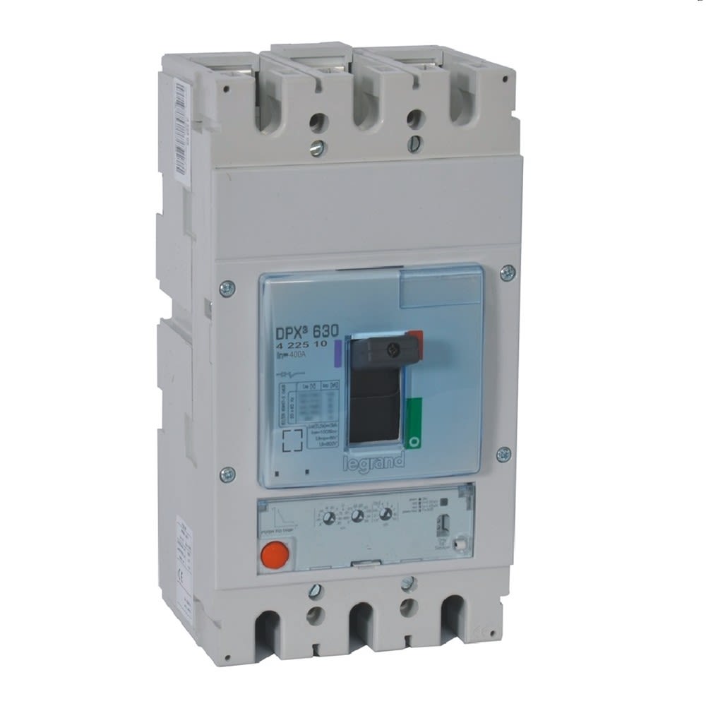 Legrand - Disjoncteur électronique S1 DPX3630 pouvoir de coupure 50kA 400V~ - 3P - 400A