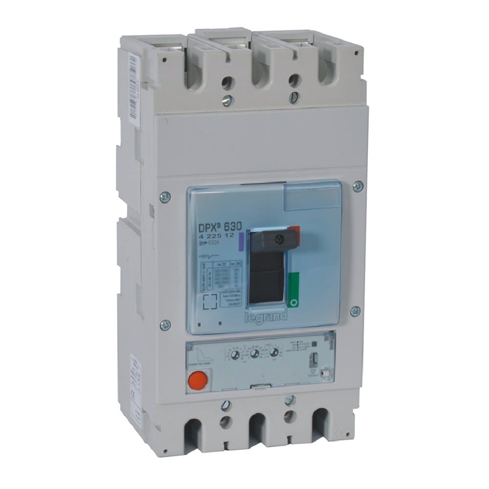 Legrand - Disjoncteur électronique S1 DPX3630 pouvoir de coupure 50kA 400V~ - 3P - 630A