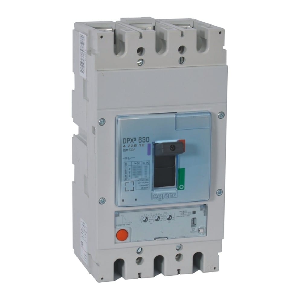 Legrand - Disjoncteur électronique S1 DPX3630 pouvoir de coupure 50kA 400V~ - 3P - 630A