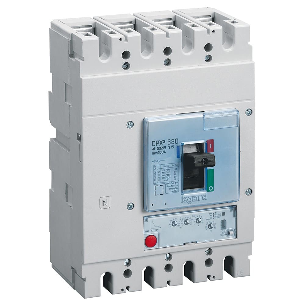 Legrand - Disjoncteur électronique S1 DPX3630 pouvoir de coupure 50kA 400V~ - 4P - 400A