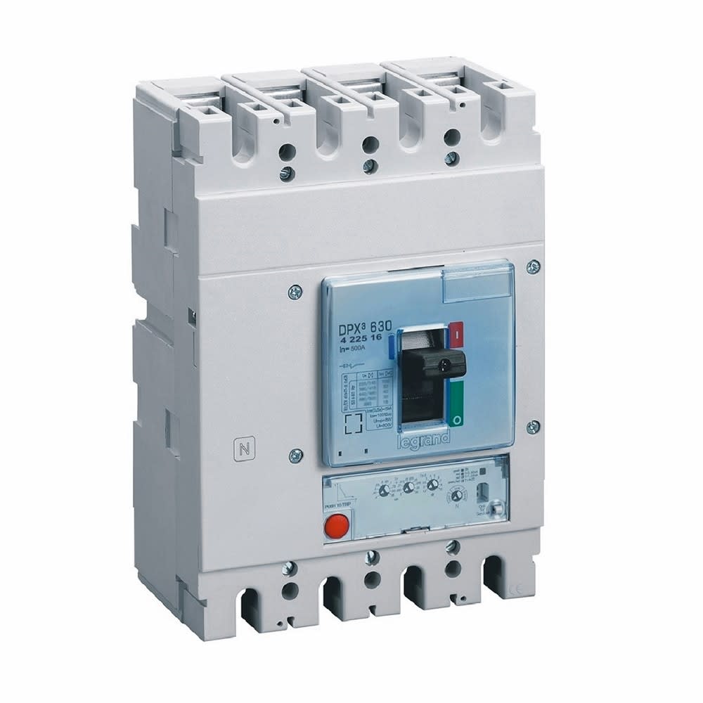 Legrand - Disjoncteur électronique S1 DPX3630 pouvoir de coupure 50kA 400V~ - 4P - 500A