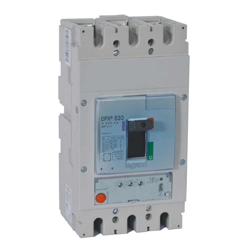 Legrand - Disjoncteur électronique S1 DPX3630 pouvoir de coupure 70kA 400V~ - 3P - 500A