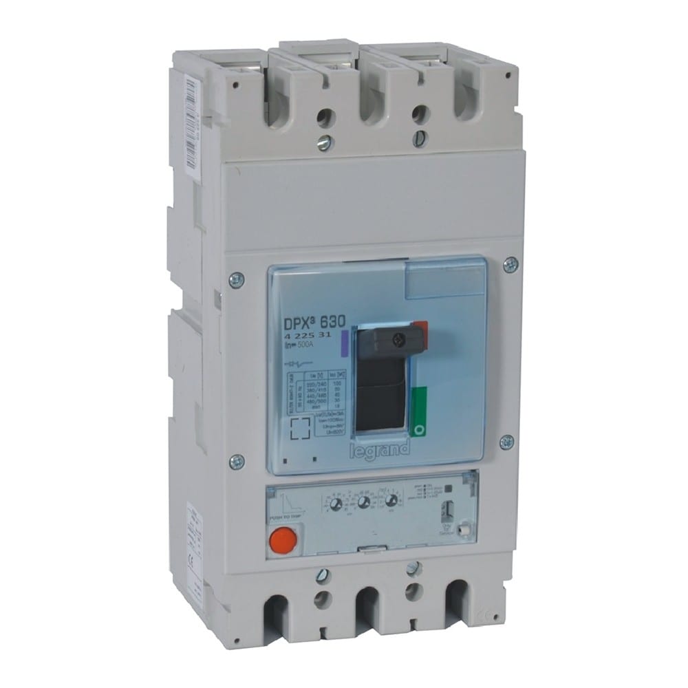 Legrand - Disjoncteur électronique S1 DPX3630 pouvoir de coupure 100kA 400V~ - 3P - 500A