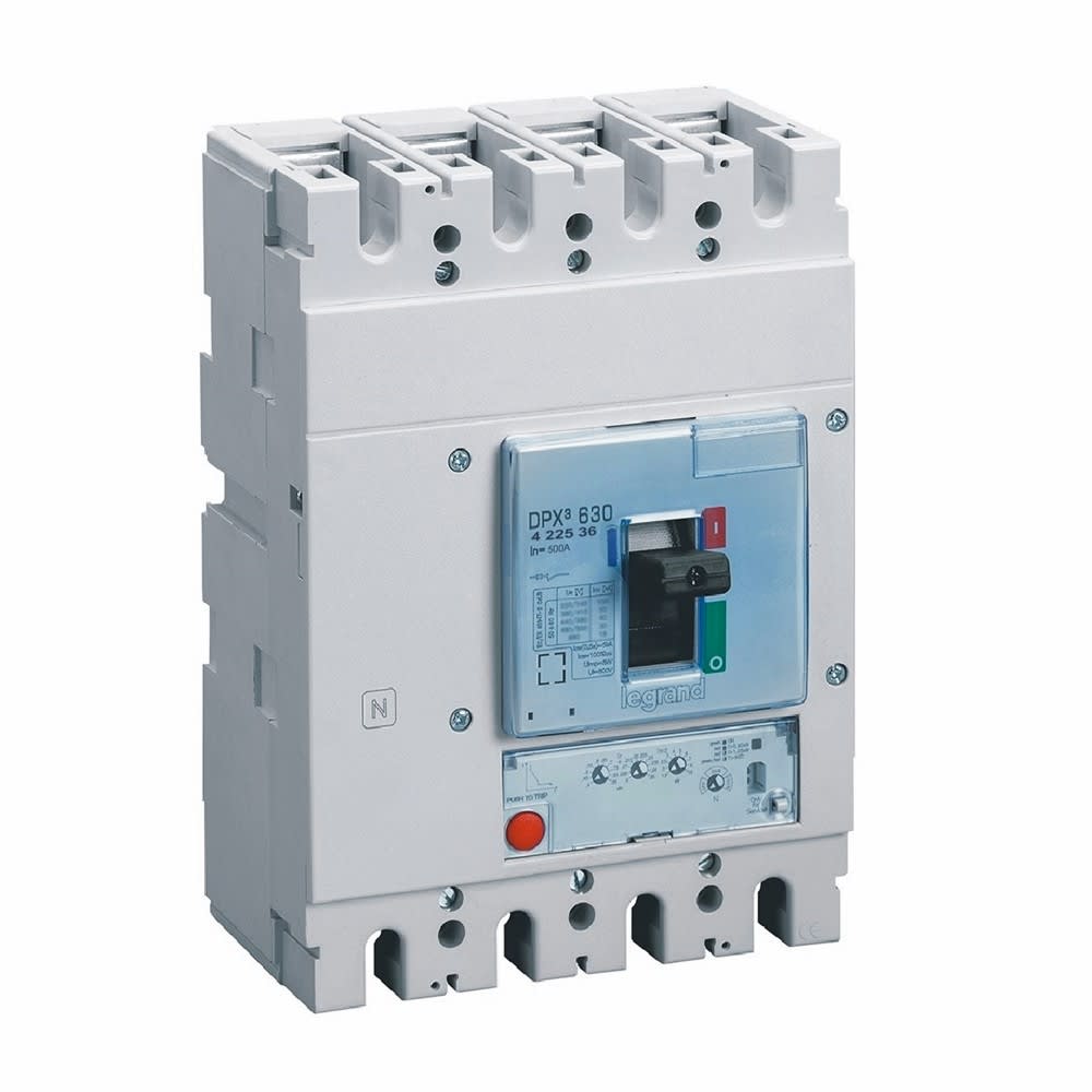 Legrand - Disjoncteur électronique S1 DPX3630 pouvoir de coupure 100kA 400V~ - 4P - 500A
