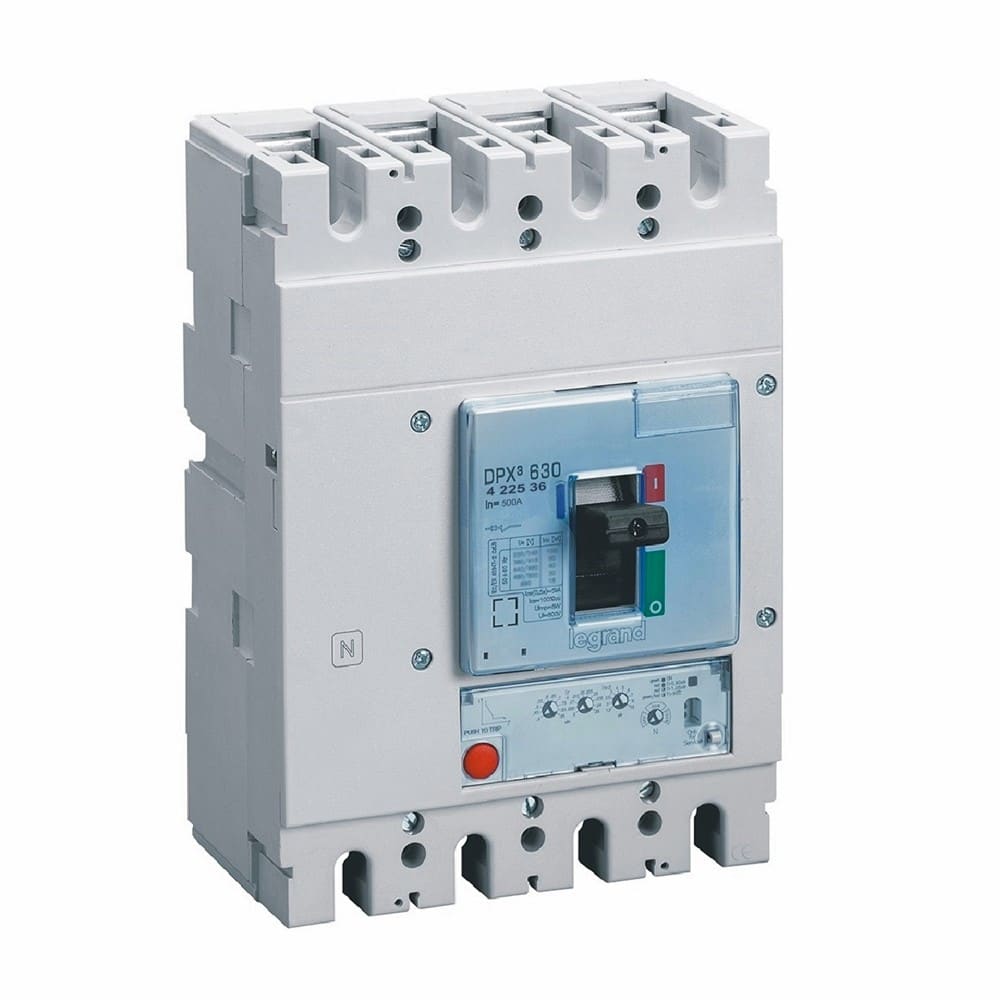 Legrand - Disjoncteur électronique S1 DPX3630 pouvoir de coupure 100kA 400V~ - 4P - 500A