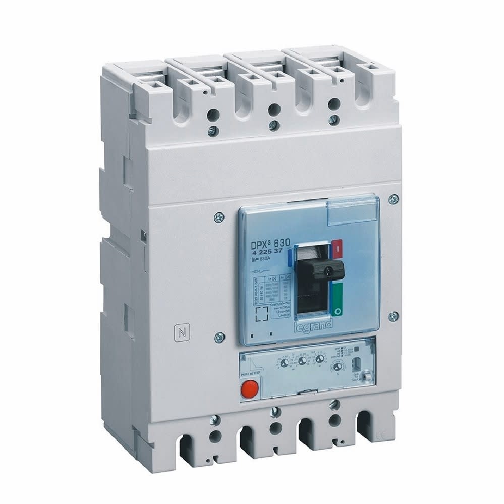 Legrand - Disjoncteur électronique S1 DPX3630 pouvoir de coupure 100kA 400V~ - 4P - 630A