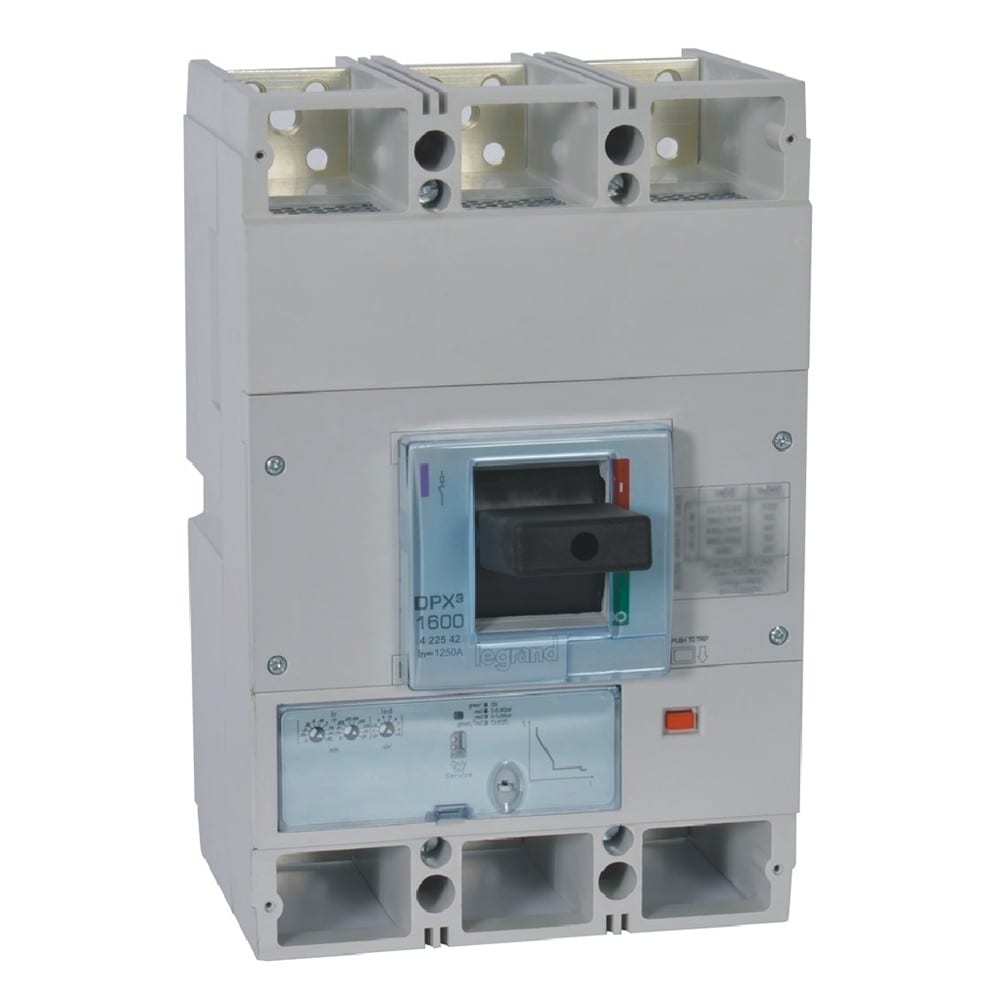 Legrand - Disjoncteur électronique S1 DPX31600 pouvoir de coupure 36kA 400V~ - 3P - 1250A