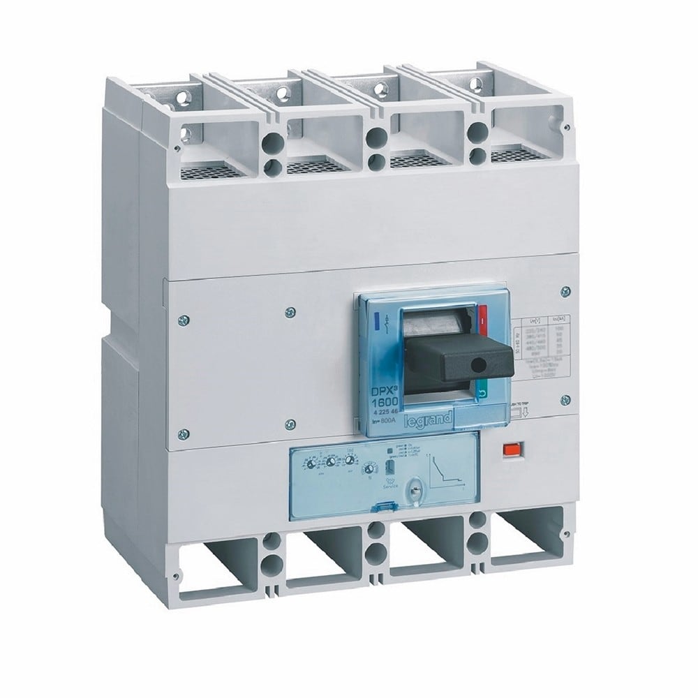 Legrand - Disjoncteur électronique S1 DPX31600 pouvoir de coupure 36kA 400V~ - 4P - 800A