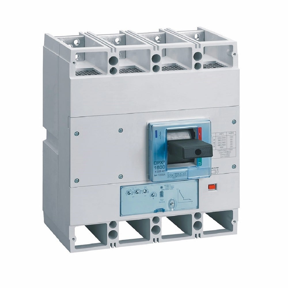 Legrand - Disjoncteur électronique S1 DPX31600 pouvoir de coupure 36kA 400V~ - 4P - 1000A