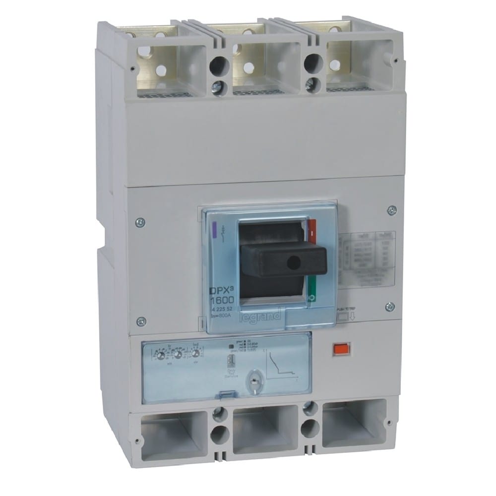 Legrand - Disjoncteur électronique S1 DPX31600 pouvoir de coupure 50kA 400V~ - 3P - 800A
