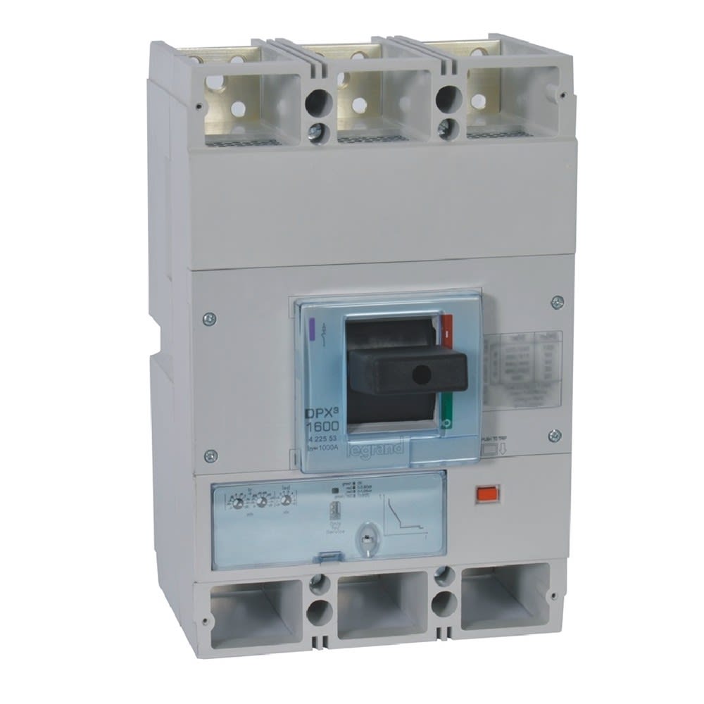 Legrand - Disjoncteur électronique S1 DPX31600 pouvoir de coupure 50kA 400V~ - 3P - 1000A