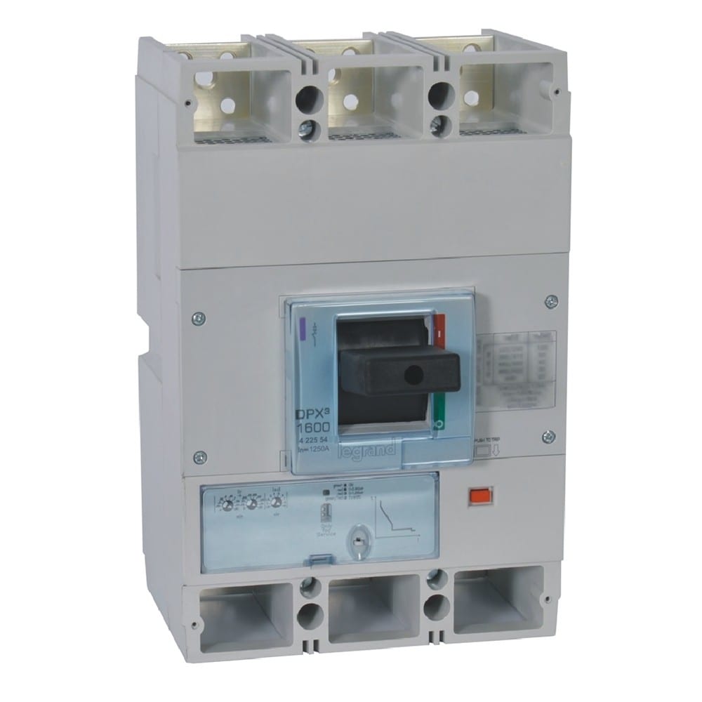 Legrand - Disjoncteur électronique S1 DPX31600 pouvoir de coupure 50kA 400V~ - 3P - 1250A