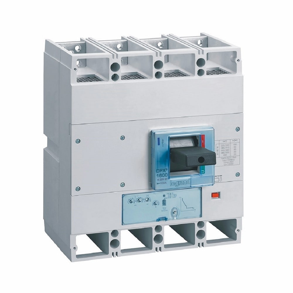Legrand - Disjoncteur électronique S1 DPX31600 pouvoir de coupure 50kA 400V~ - 4P - 630A