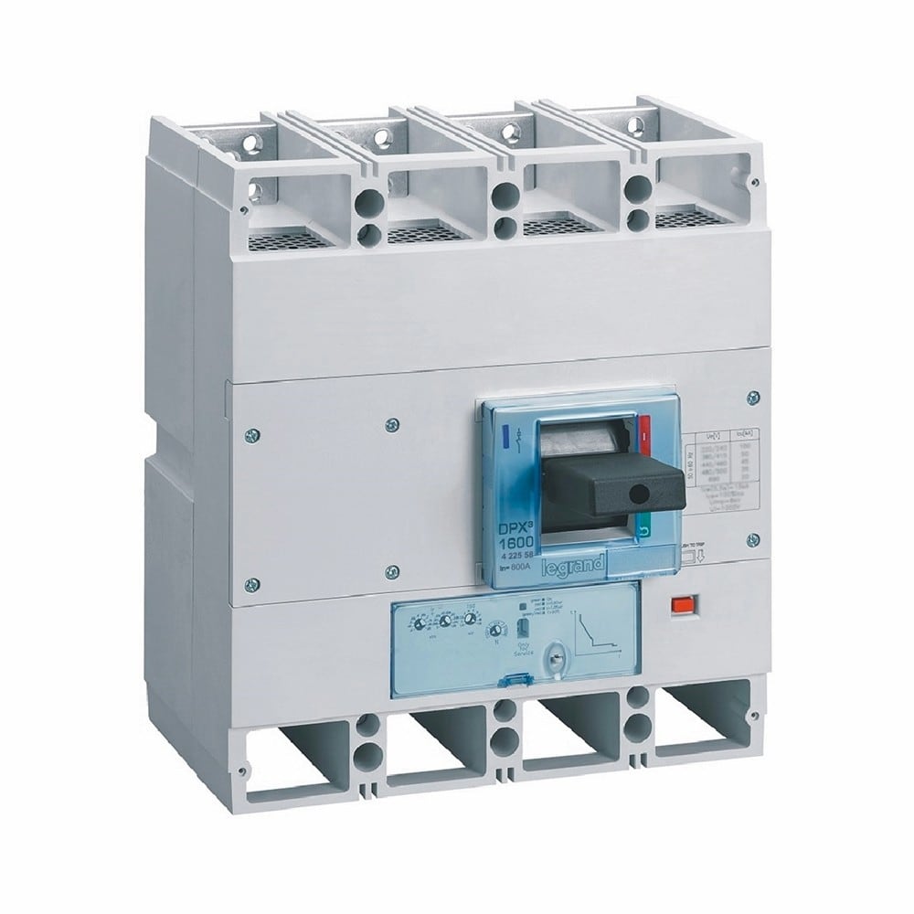 Legrand - Disjoncteur électronique S1 DPX31600 pouvoir de coupure 50kA 400V~ - 4P - 800A