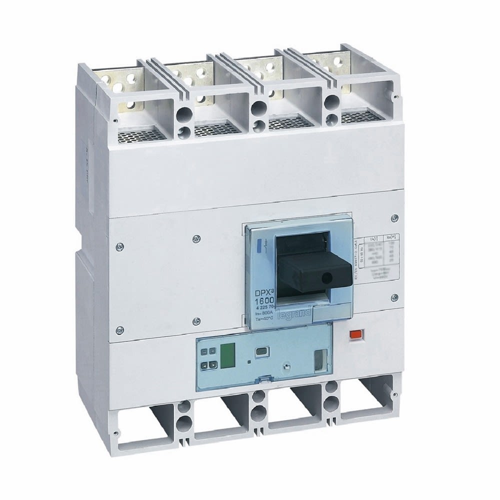 Legrand - Disjoncteur électronique S1 DPX31600 pouvoir de coupure 70kA 400V~ - 4P - 800A
