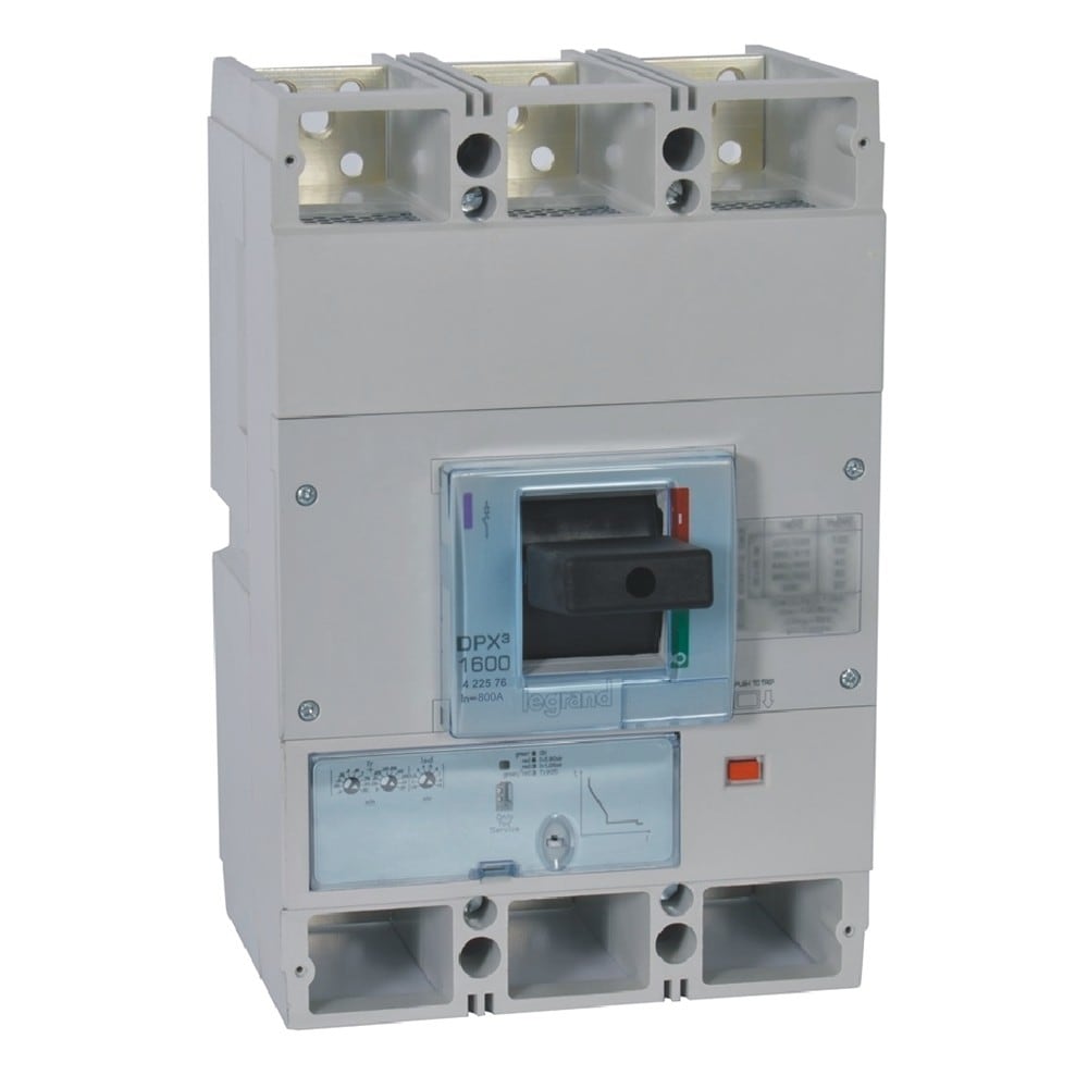 Legrand - Disjoncteur électronique S1 DPX31600 pouvoir de coupure 100kA 400V~ - 3P - 800A