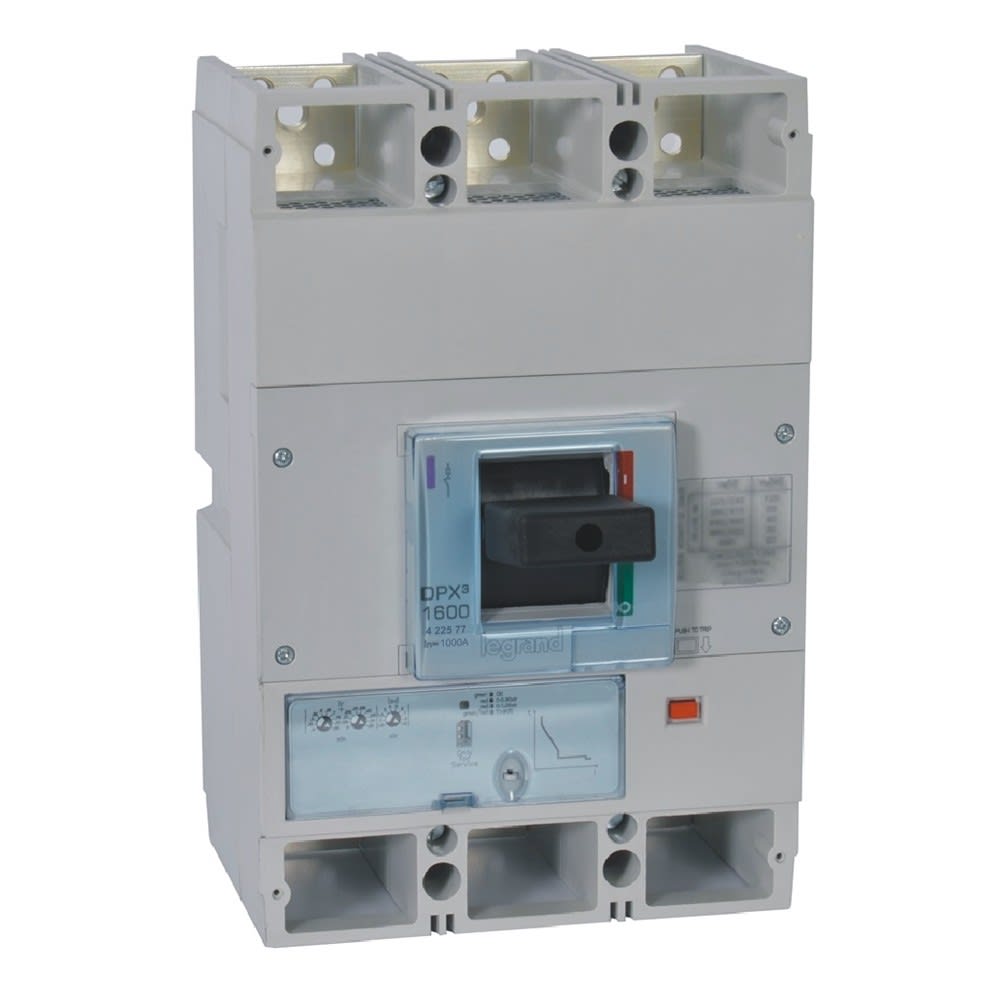 Legrand - Disjoncteur électronique S1 DPX31600 pouvoir de coupure 100kA 400V~ - 3P - 1000A