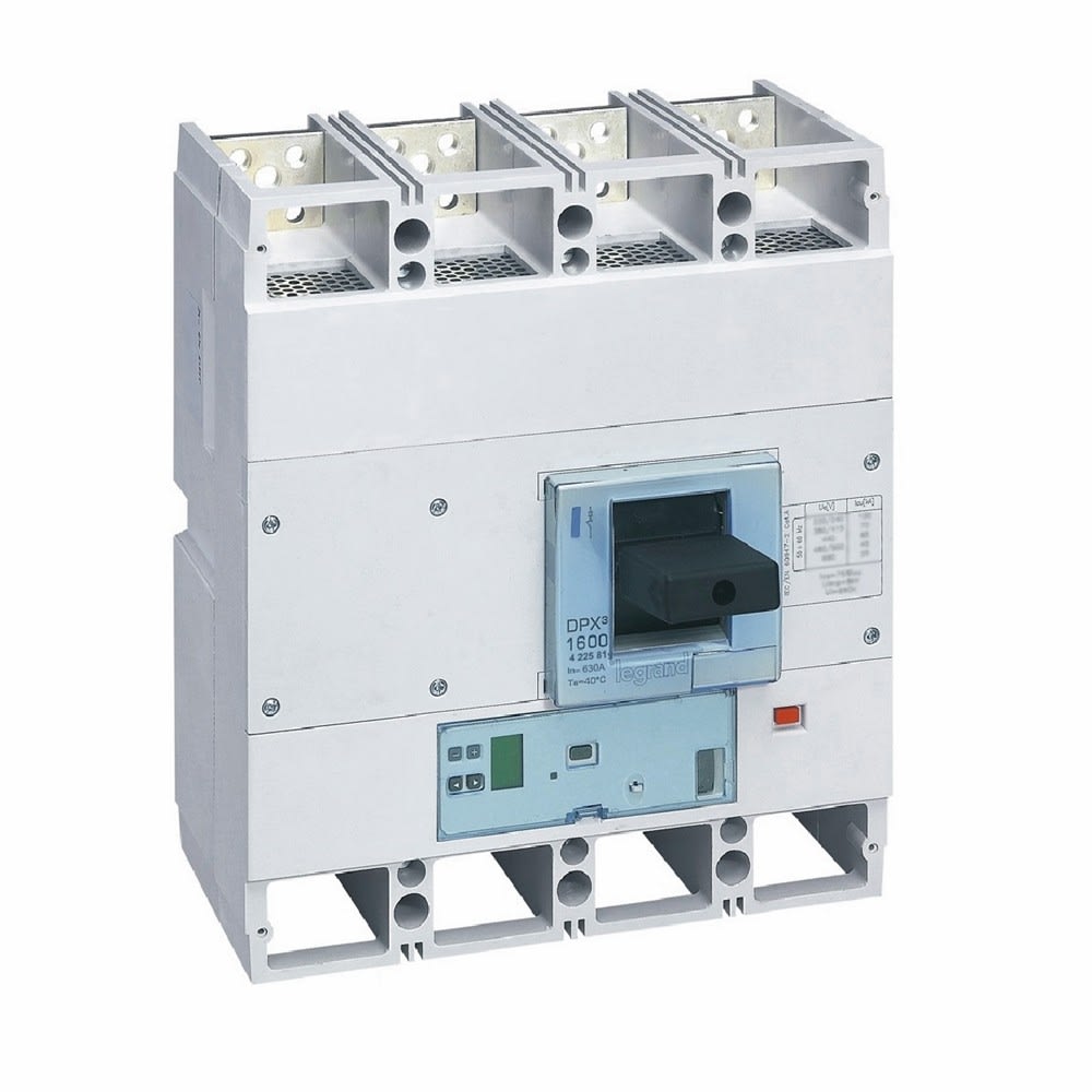 Legrand - Disjoncteur électronique S1 DPX31600 pouvoir de coupure 100kA 400V~ - 4P - 630A