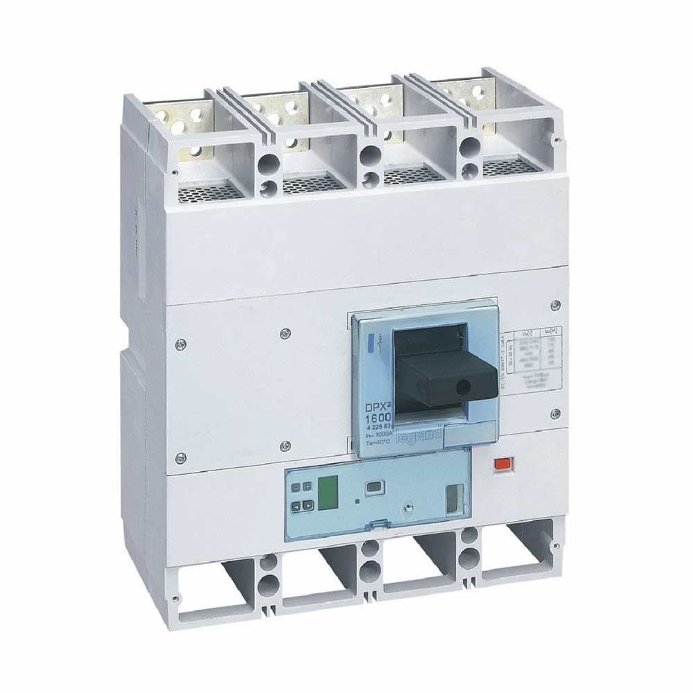 Legrand - Disjoncteur électronique S1 DPX31600 pouvoir de coupure 100kA 400V~ - 4P - 1000A