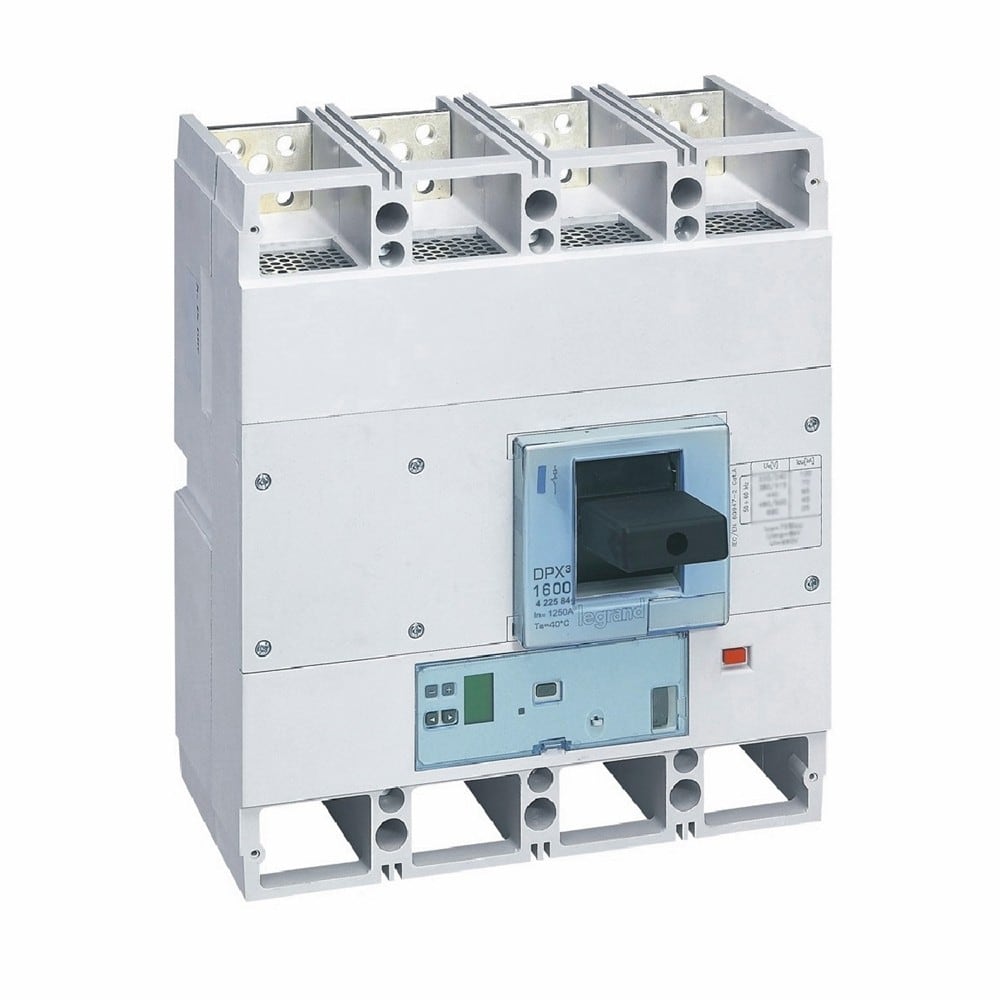 Legrand - Disjoncteur électronique S1 DPX31600 pouvoir de coupure 100kA 400V~ - 4P - 1250A