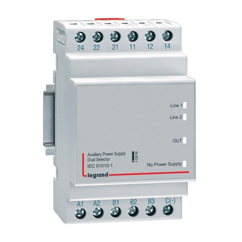 Legrand - Sélecteur d'alimentation double modulaire pour boîtier d'automatisme - 4 modules