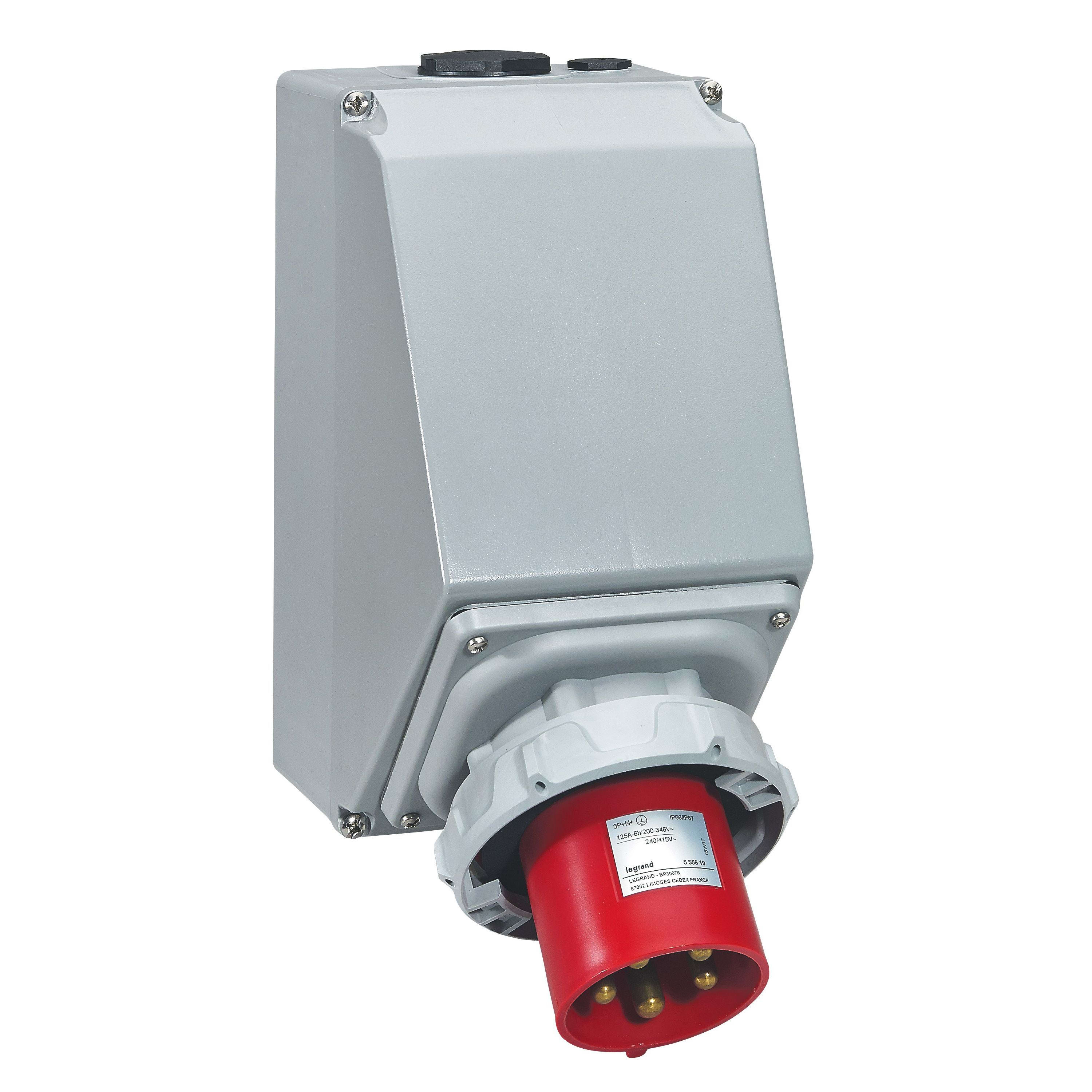 Legrand - Fiche inclinée P17 IP66/67 125A - 380V~ à 415V~ - 3P+N+T