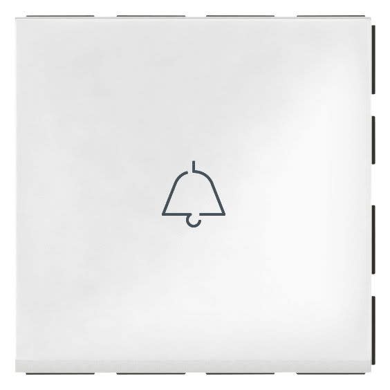 Legrand - BOUTON POUSSOIR SONNETTE 2 MODULES ARTEOR CARRE BLANC