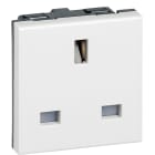 Legrand - PRISE DE COURANT 2P+T 13A STANDARD BS ARTEOR CARRE BLANC