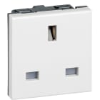 Legrand - PRISE DE COURANT 2P+T 13A STANDARD BS ARTEOR CARRE BLANC