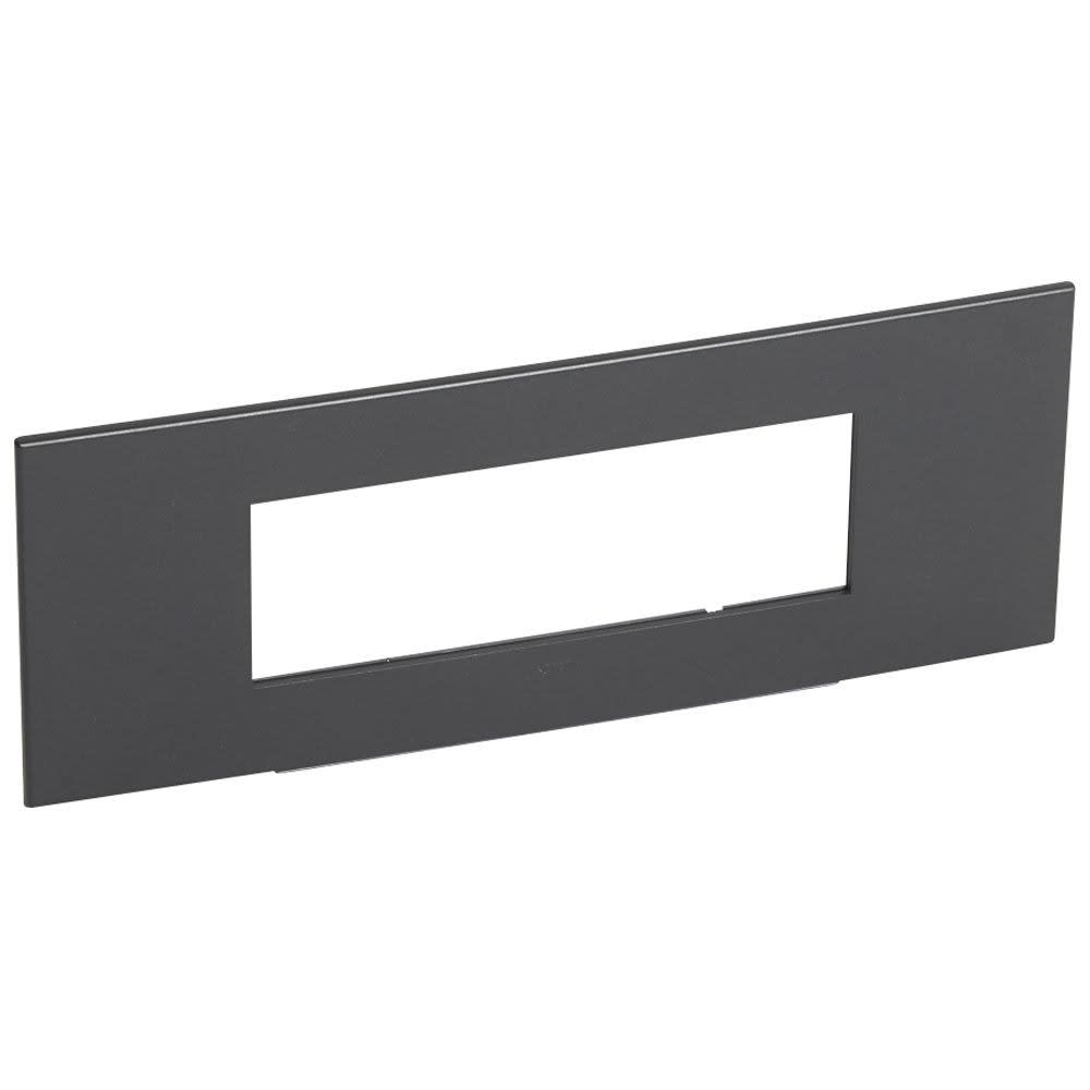 Legrand - PLAQUE DE FINITION ARTEOR 6 MODULES CARRE GRAPHITE