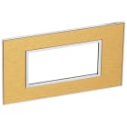 Legrand - PLAQUE DE FINITION ARTEOR 4 CARRE MODULE GOLD BRASS