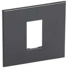 Legrand - PLAQUE DE FINITION ARTEOR 1 CARRE MODULE SCHUKO GRAPHITE