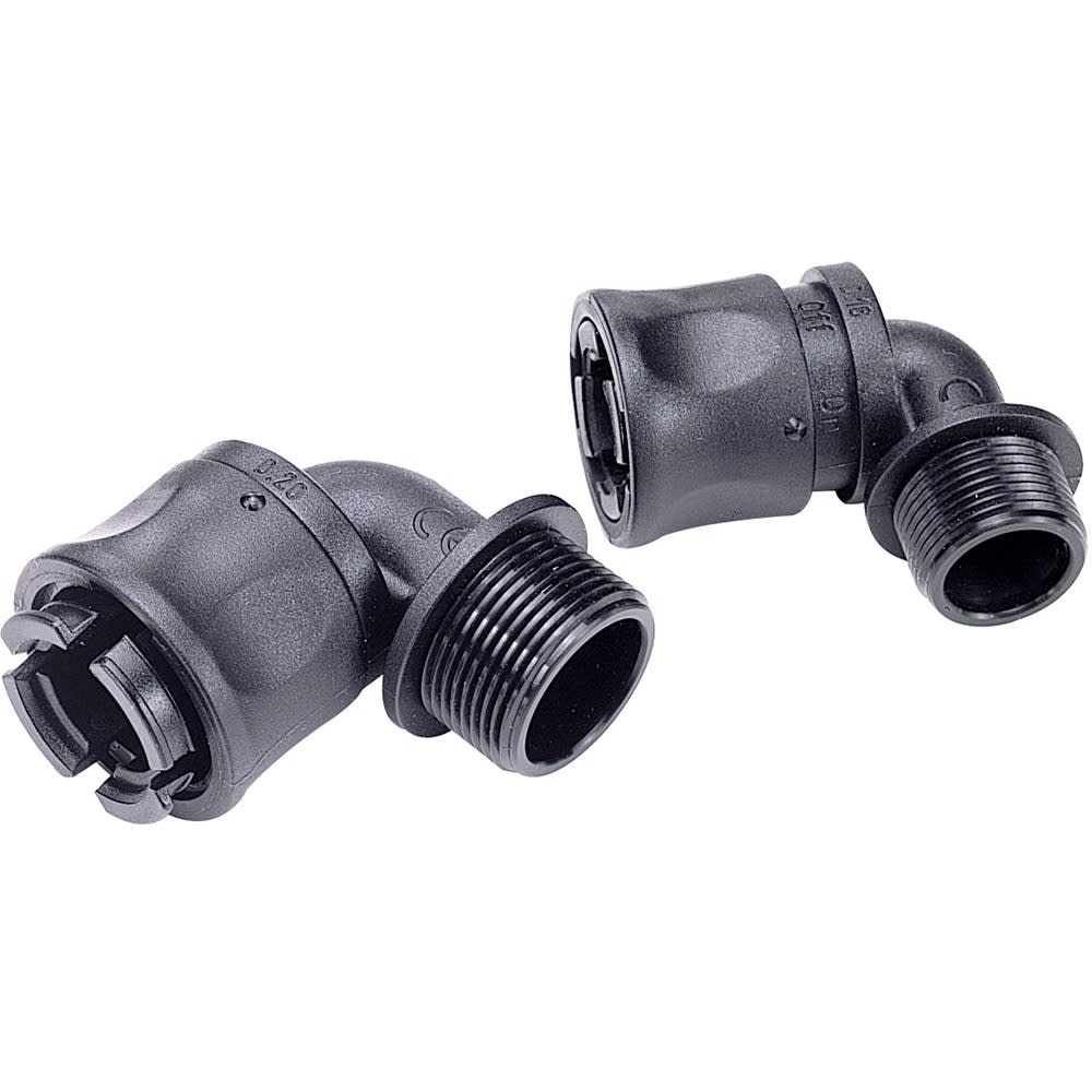 Legrand - Raccord coudé 90° pour conduit flexible RTA polyamide Ø15mm ISO20