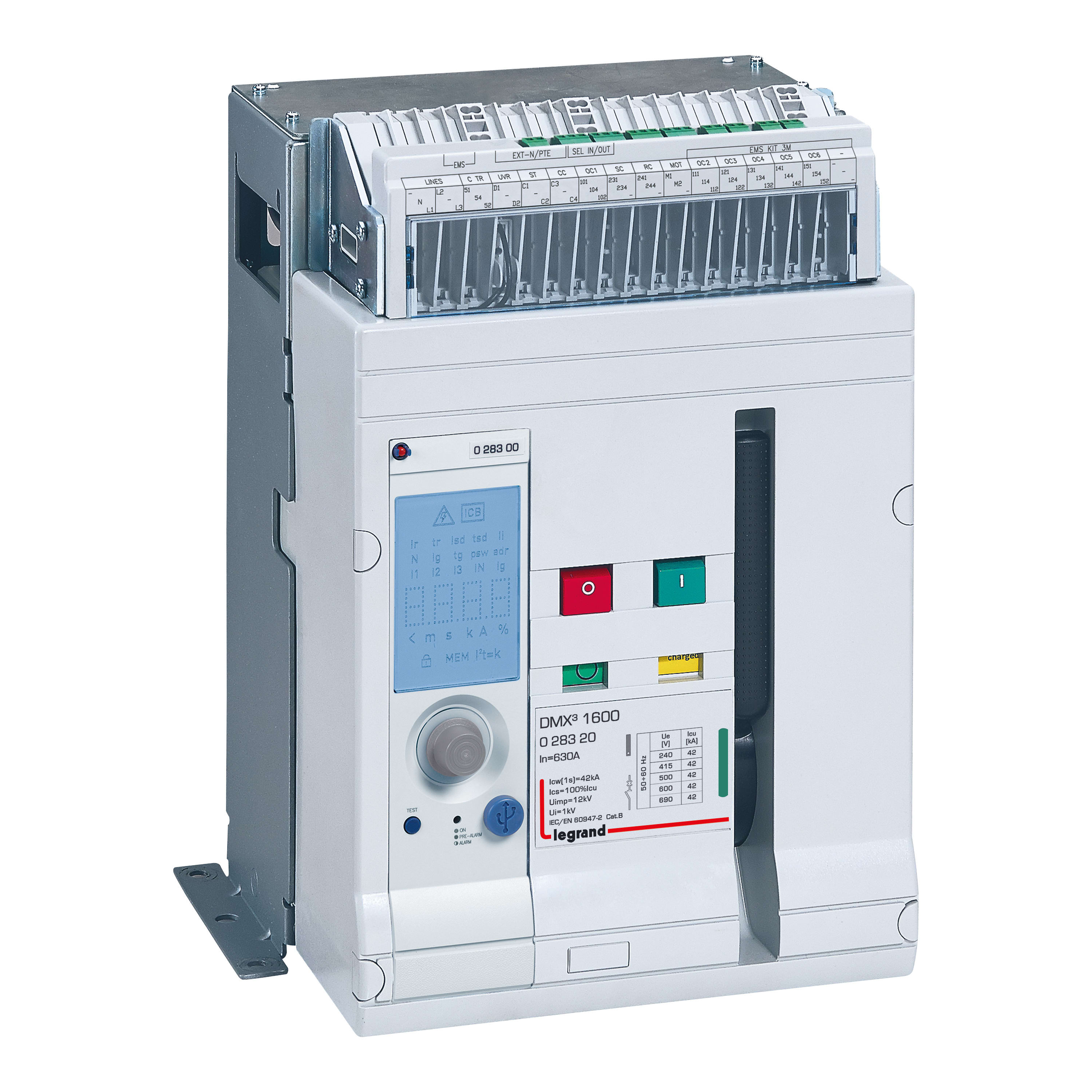 Legrand - Disjoncteur ouvert fixe DMX31600 42kA 3P 630A