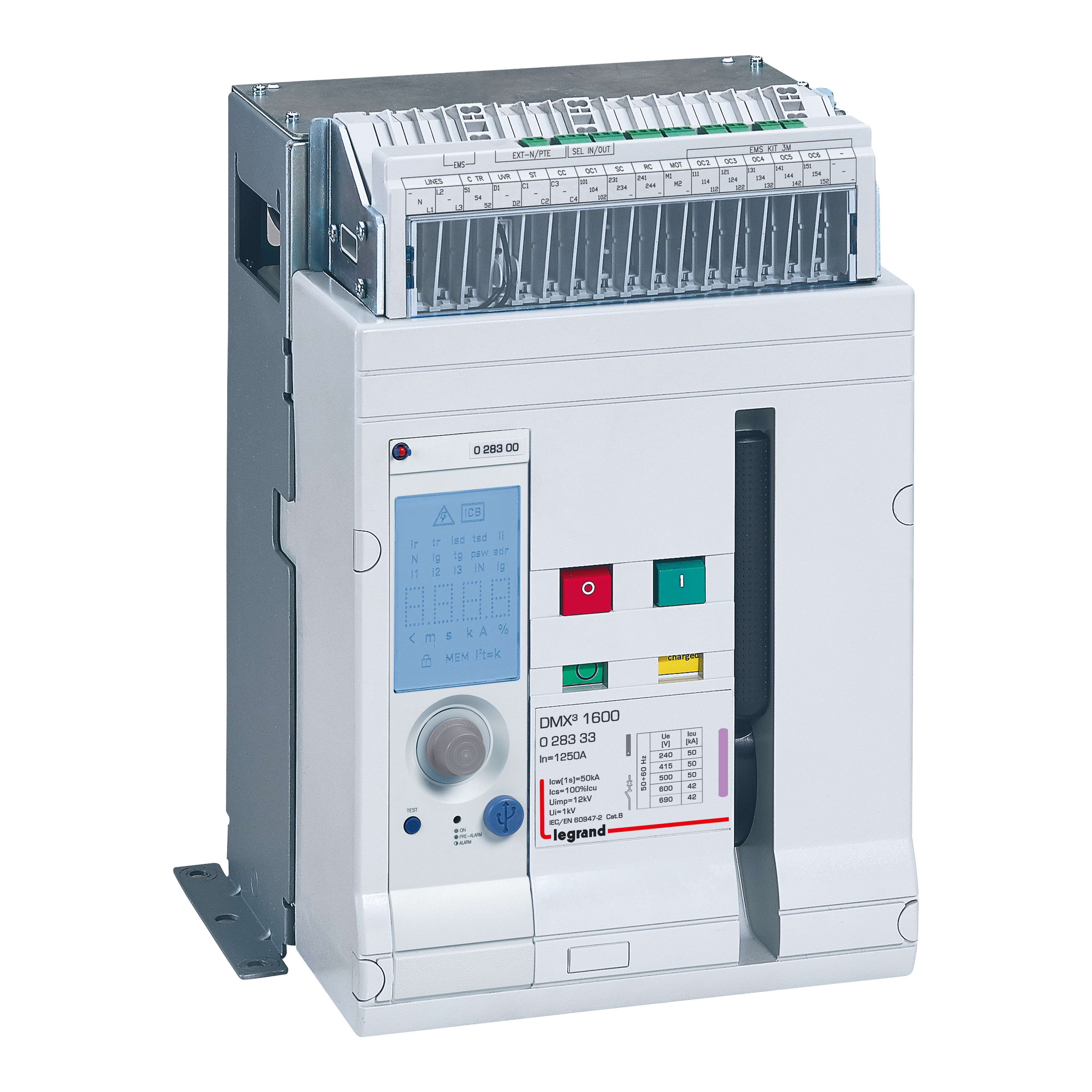 Legrand - Disjoncteur ouvert fixe DMX31600 50kA 3P 1250A