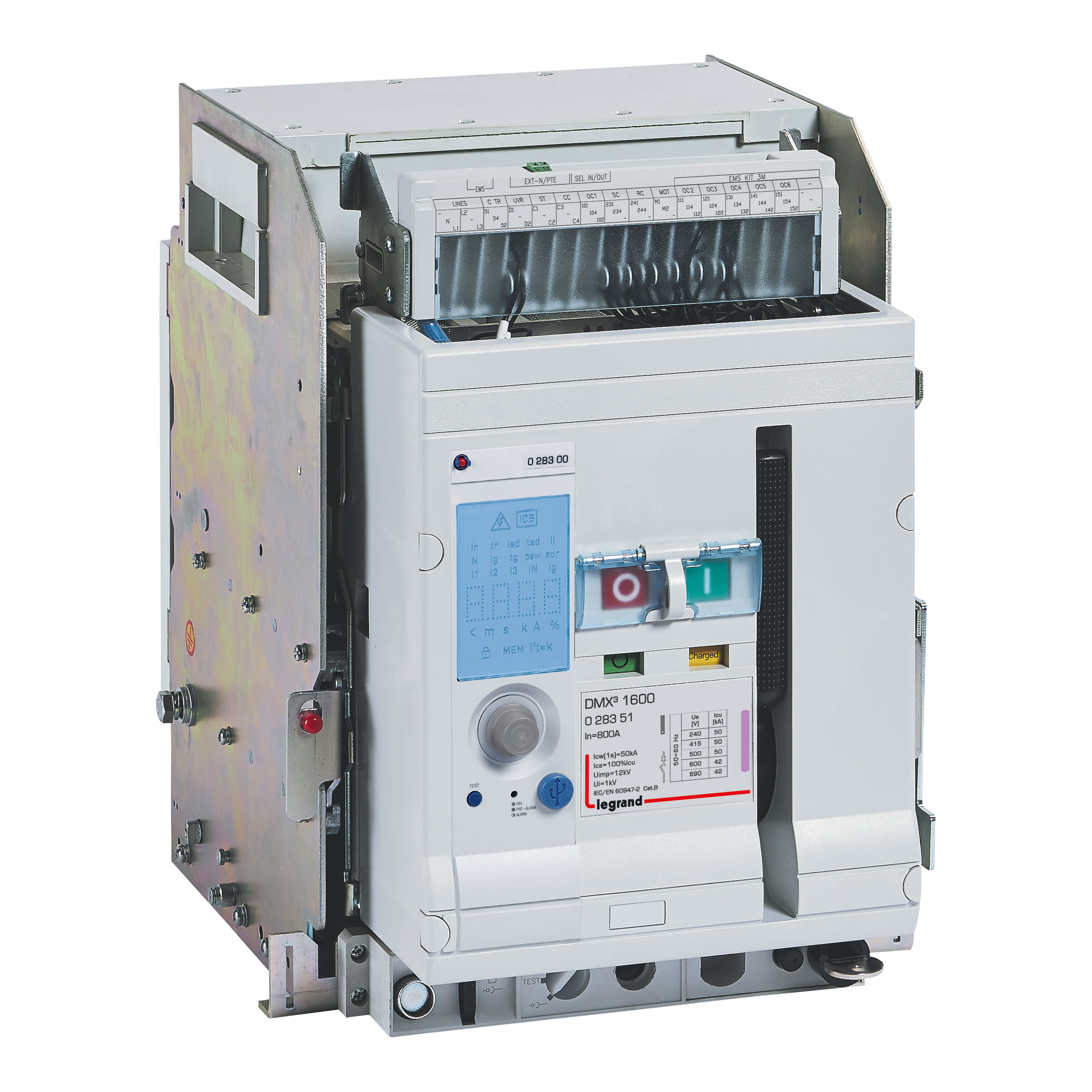 Legrand - Disjoncteur ouvert débrochable DMX31600 50kA 3P 800A